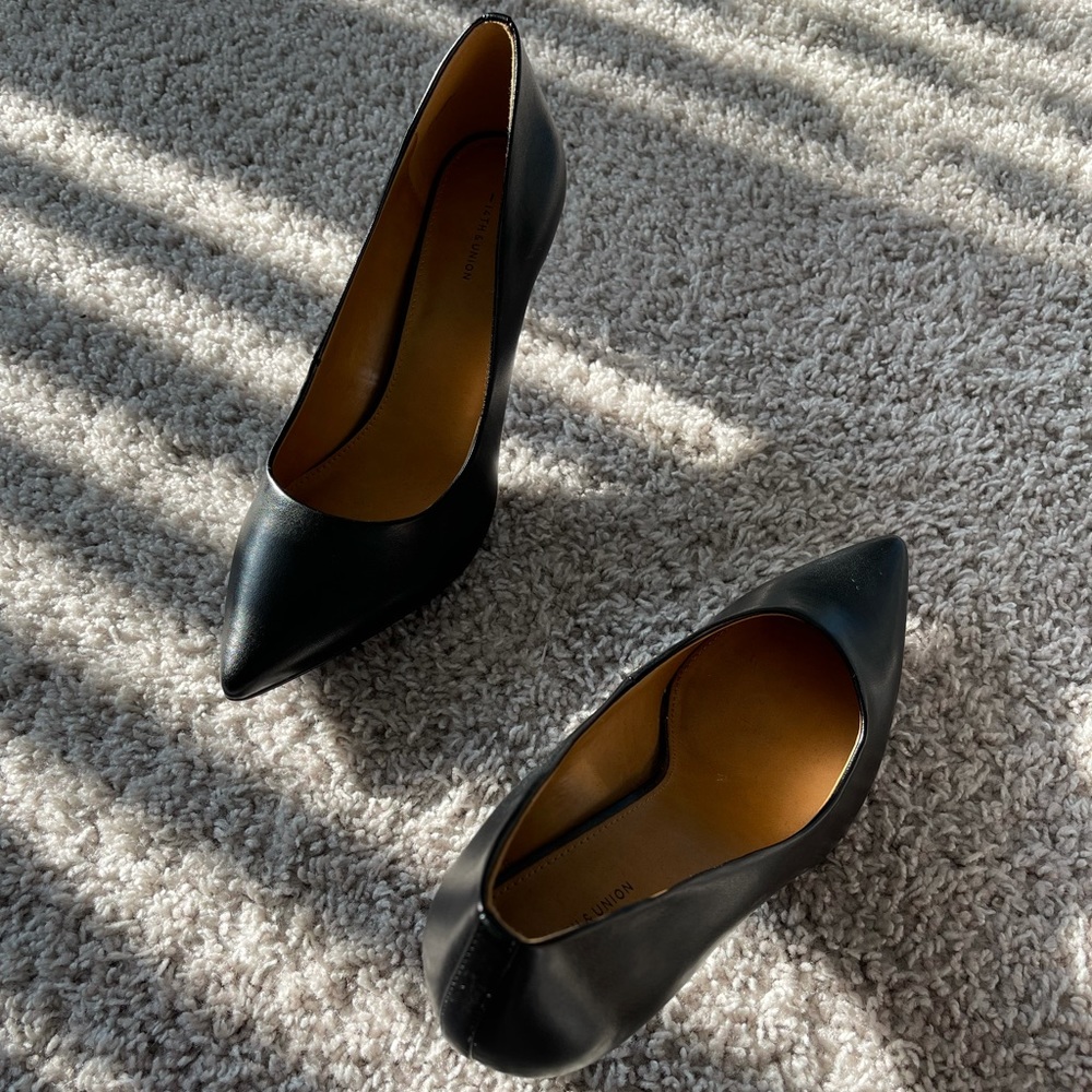 NEW 14th and Union Black Heels (Women’s 8)